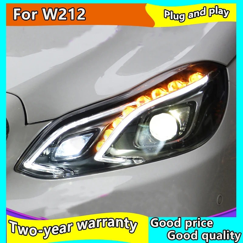 Стайлинга автомобилей фара для W212 все светодиодный фары 2013 2016 E200 E300 E260 задний