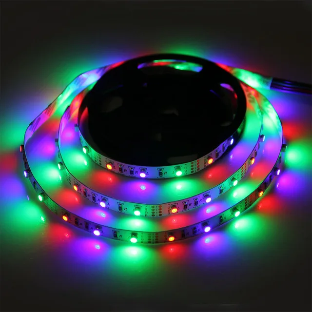USB СВЕТОДИОДНЫЙ светильник DC5V SMD3528 RGB Светодиодная лента гибкий светодиодный светильник s 3 клавиши мини пульт дистанционного управления 50 см 1 м 2 м 3 м 4 м 5 м ТВ фоновый светильник ing - Испускаемый цвет: RGB