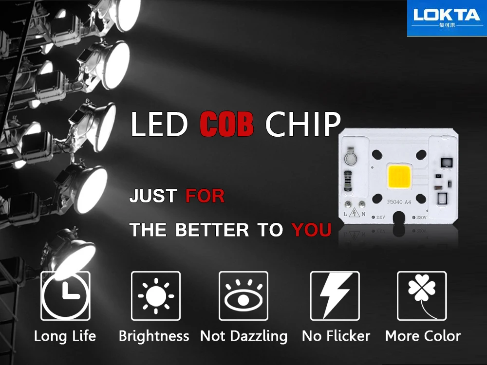 5 шт./лот 10 Вт ac220в/110 В Smart IC COB чип светодиодные лампы светильник с бусинами для DIY прожектор светильник сад газон светильник ing