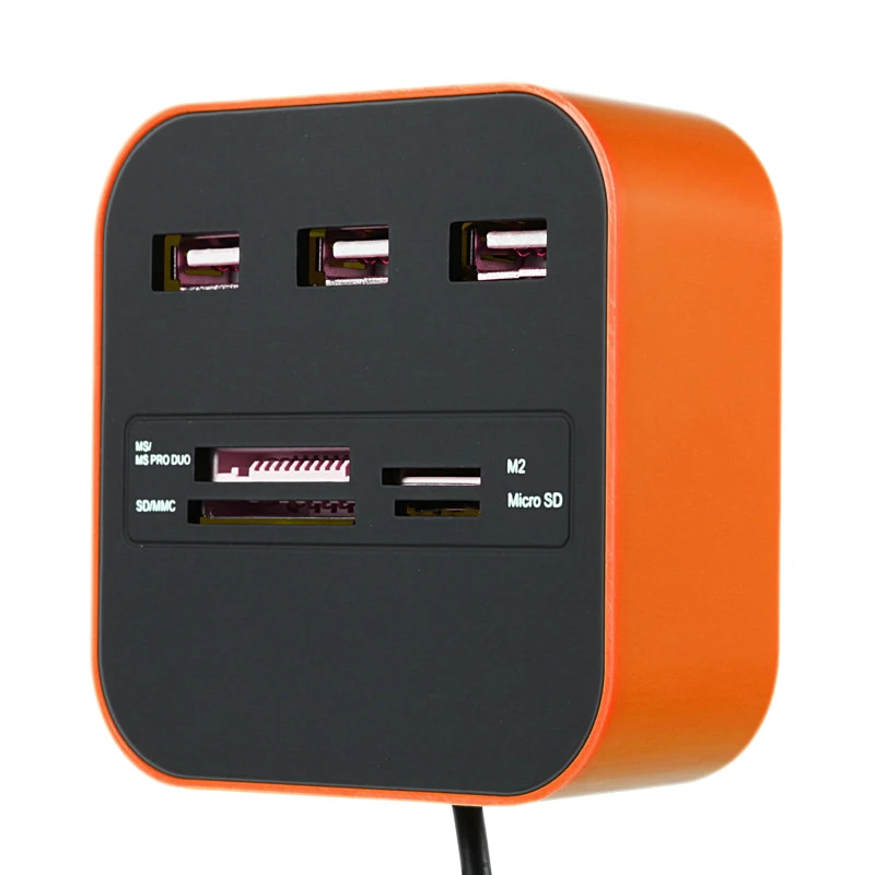 as the picture shows USB кард-ридер расширитель многофункциональный памяти OTG Micro SD TF USB 2,0 кардридер kaartlezer lector de tarjetas lecteur carte sd - Цвет: as the picture shows