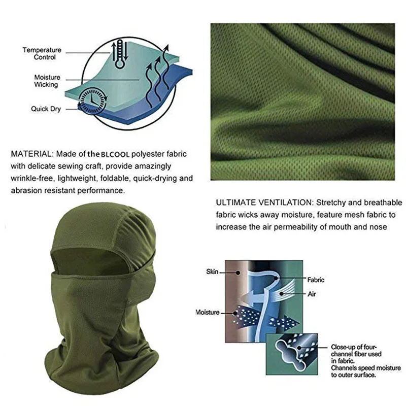 Bicycle Balaclava Full Face Mask Wargame Cycling Hunting Army Bike Military Helmet Liner Tactical Airsoft Cap