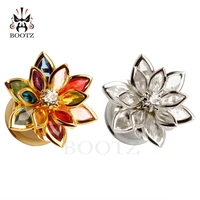 new arrival fashion flower ear plugs stainless steel ear tunnels piercing gauges metal body jewelry pair selling