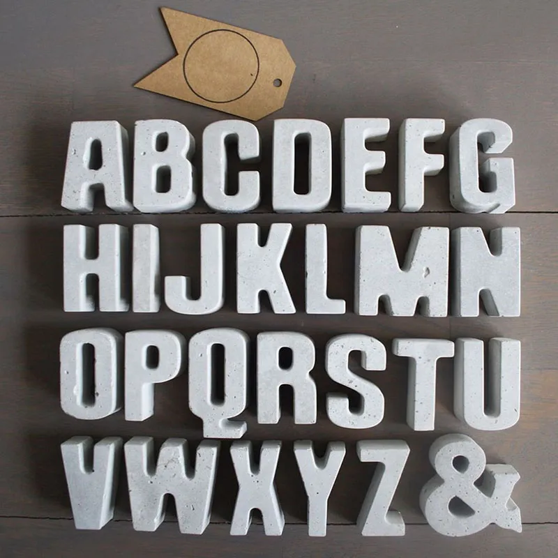 Бетонные формы букв s штукатурка номер кремния бетона Lowercase буквы Цифровая