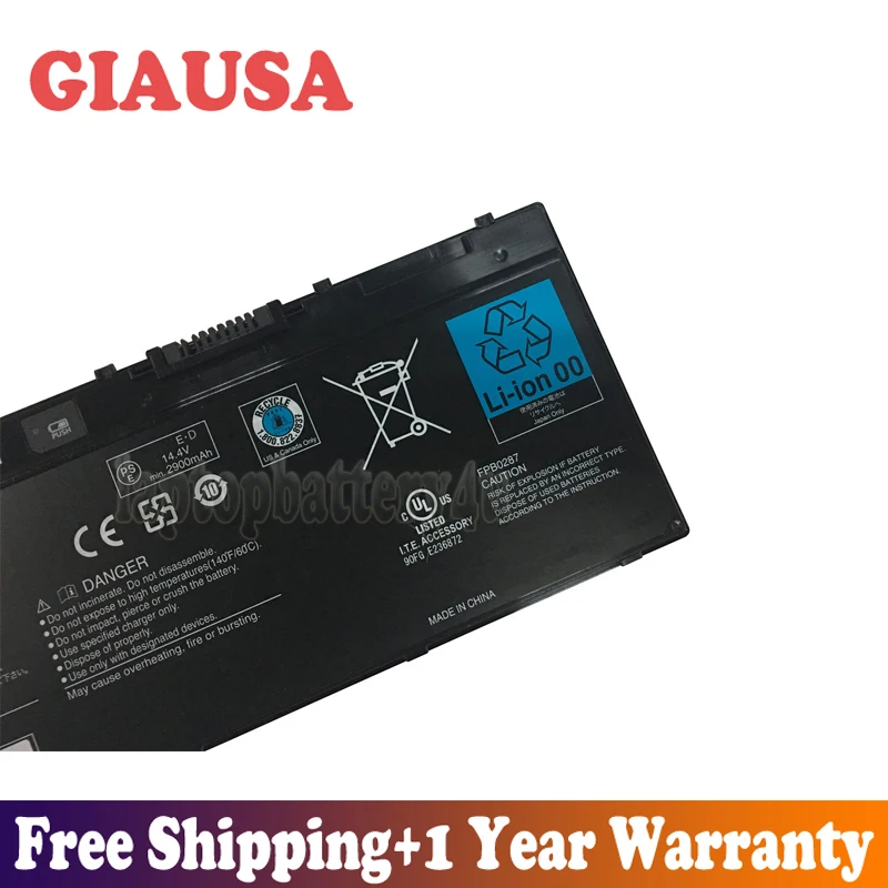 GIAUSA новая 14 4 V 45Wh 3150mAh FPCBP374 батарея для Fujitsu Stylistic Quattro Q702 FMVNBP221 FPB0287 серия |
