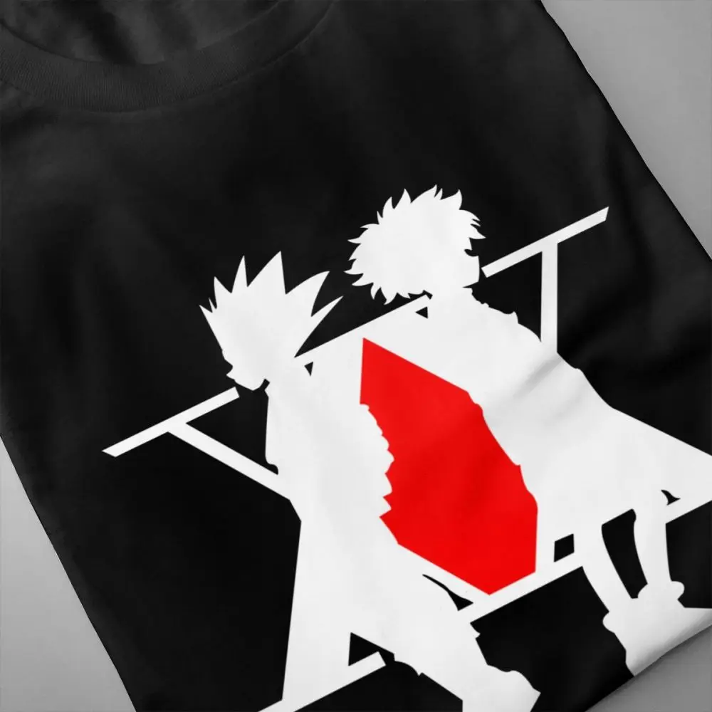 Leorio Kurapica Men's Quality Hunter X Black Summer Newest T Shirt Cheap 100% Cotton Free Shipping Tshirt Risk | Мужская одежда