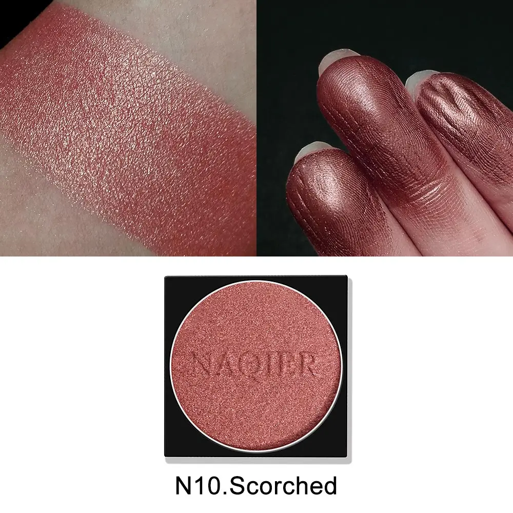 N10 NAQIER макияж для глаз DIY комбинированные тени для век ню палитра матовые тени для век Блеск пудра комплект теней купить 4 цвета получить 1 коробку - Цвет: N10