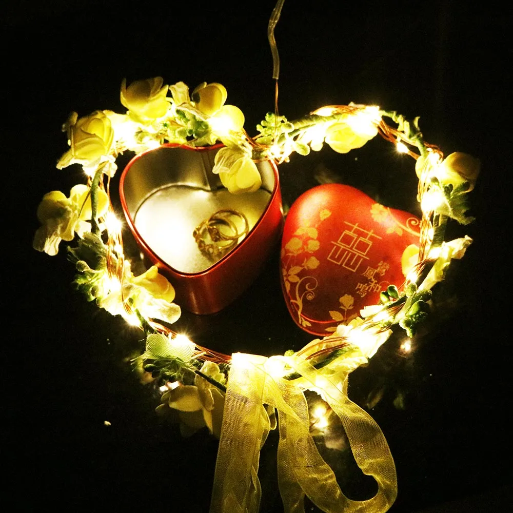 Медная Рождественская светодиодная гирлянда водонепроницаемая 4 м 40 светодиодов