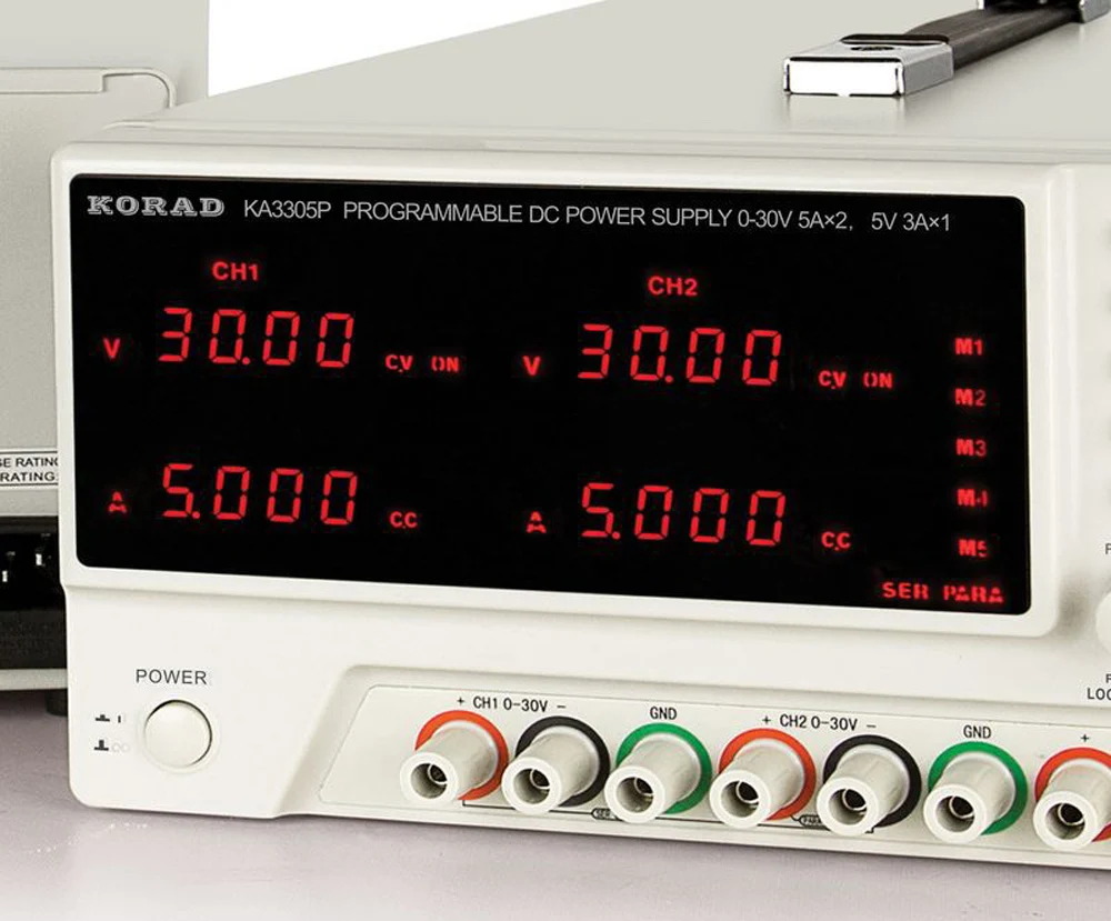 KORAD KA3305P Регулируемый программируемый прецизионный переменный 30V 5A 3A USB RS232 порты трехполосный DC Цифровой Регулируемый источник питания лаборатория