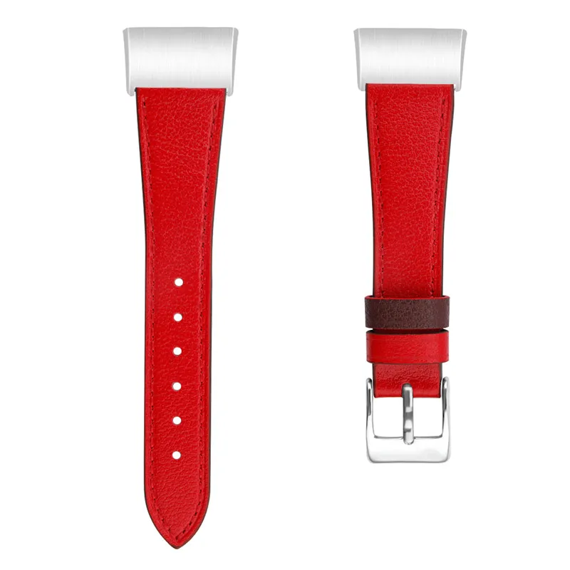 Red COMLYO, кожаный ремешок для наручных часов, ремешок для Fitbit Charge 3, сменный Браслет, Смарт-часы, ремешок для Fitbit Charge3, браслет - Цвет: Red