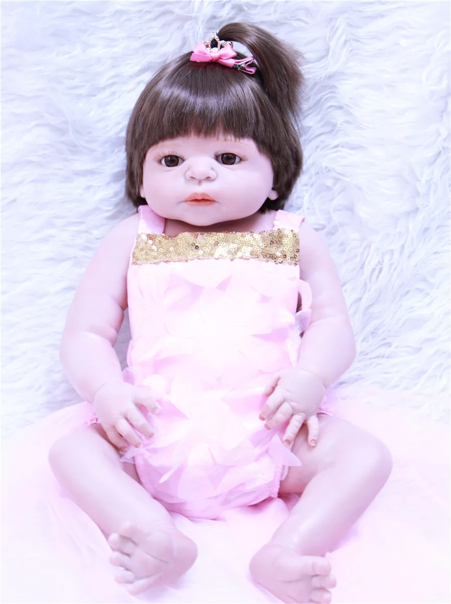Мягкие силиконовые куклы Новорожденные NPKCOLLECTION 55 см Реалистичная кукла