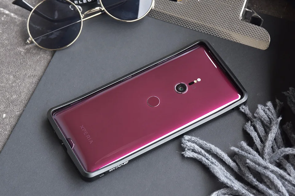 DEVILCASE для SONY XZ3 6,0 дюймов дисплей Мобильный телефон бампер рамка Чехлы алюминиевый сплав металлический мобильный телефон кожа для Xperia XZ3