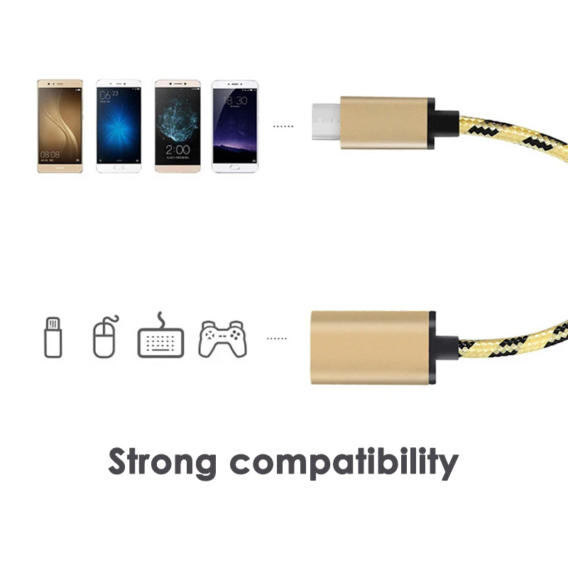 USB C к OTG кабель 3 1 тип c Кабельный адаптер переходник для samsung huawei планшет Xiaomi Android - Фото №1