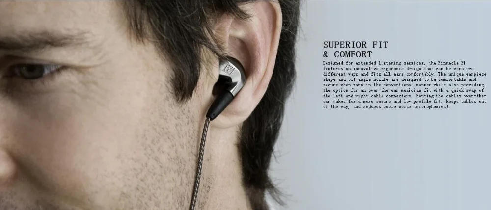 MEE Audio MEElectronics Pinnacle P1 Audiophile высококачественные наушники-вкладыши со съемными кабелями Прямая поставка