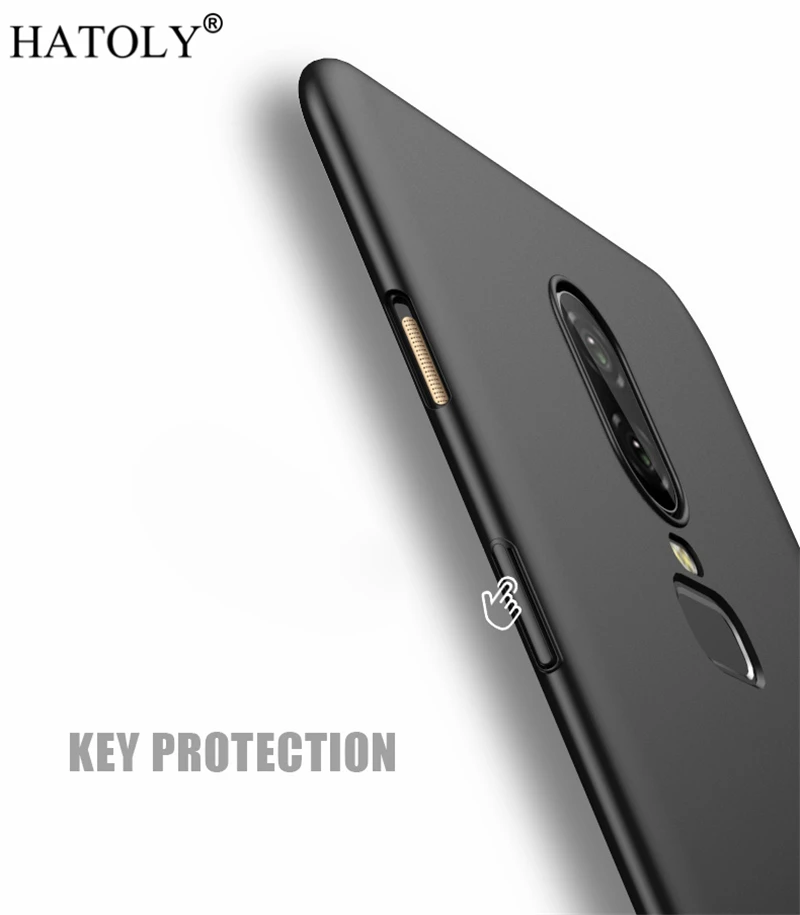 Гладкий Чехол для Oneplus 6 ультратонкий жесткий защитный чехол бесплатная доставка