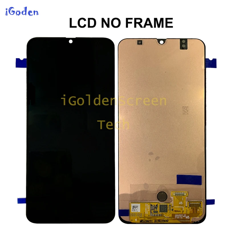 Для samsung Galaxy A50 SM-A505FN/DS A505F/DS A505 ЖК-дисплей кодирующий преобразователь сенсорного экрана в сборе с рамкой для samsung A50 lcd