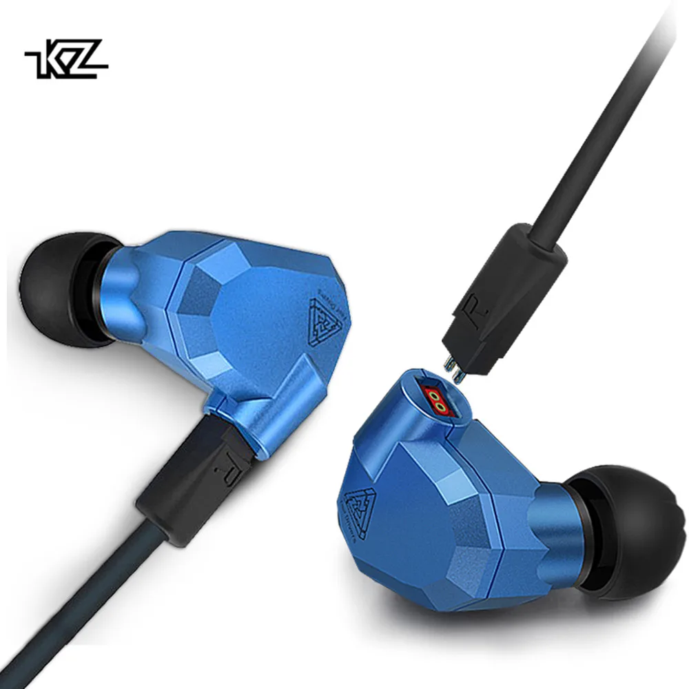 100% Оригинальные гибридные Внутриканальные наушники KZ ZS5 2DD + 2BA HIFI DJ мониторные