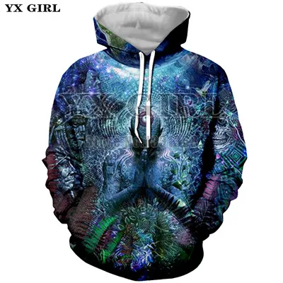 YX GIRL, новая мода, Кэмерон, серый, Харадзюку, персонаж, человек, женский, 3D принт, пуловер, психоделические толстовки, мужские/женские, Прямая поставка