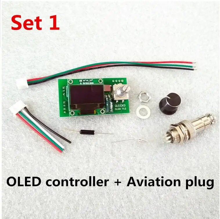 DIY наборы T12 OLED дисплей Цифровой паяльник станция контроллер температуры доска с