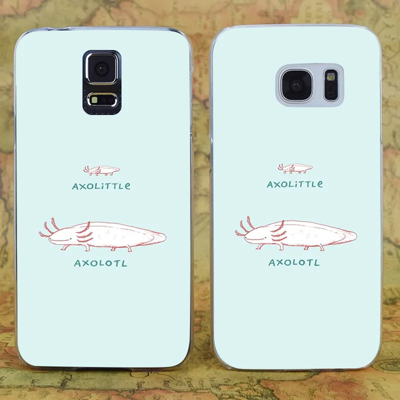 E2237 Axolittle Axolotl прозрачный жесткий PC чехол для samsung Galaxy Note S 3 4 5 6 7 8 9 Mini Edge Plus |
