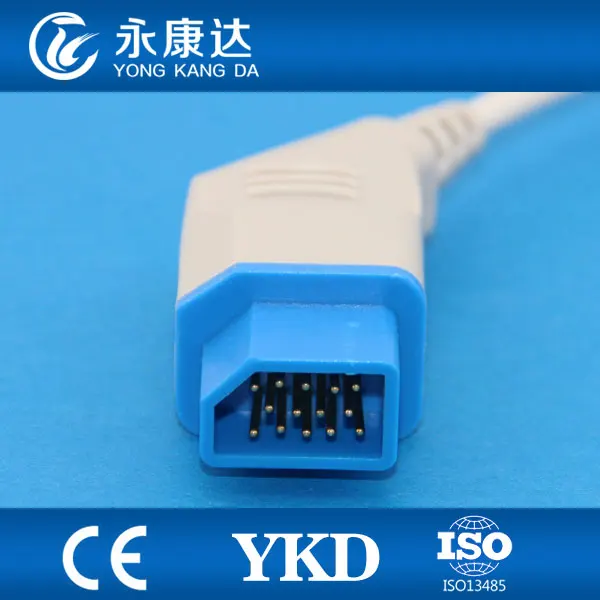 3 шт. упак. Бесплатная доставка 14-контактный прямой многоразовый датчик spo2 для