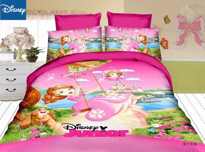 Disney Sophia Комплект постельного белья с двумя размерами пододеяльник подходит для