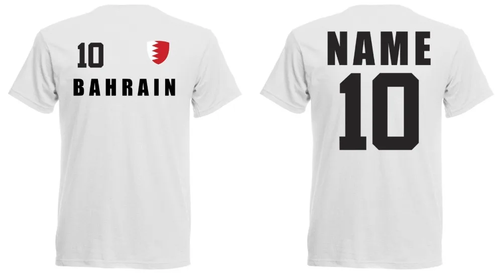 Мужская летняя футболка 2019 для футбола в Бахрейне Trikot Look Team Name &amp Nr Druck Footballerl Soccers