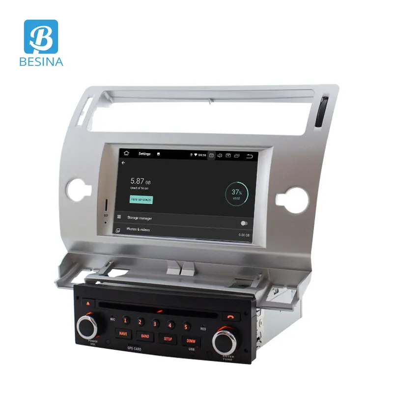 Besina Android 9 0 автомобильный dvd плеер для Citroen C4 Quatre Triumph 2004 2012 gps навигация Мультимедиа