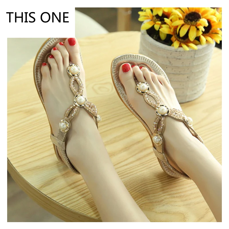 Сандалии женские в богемном стиле босоножки гладиаторы модная обувь шлепанцы