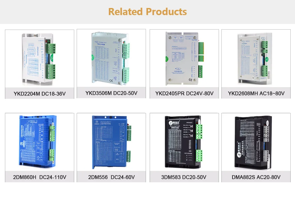 YAKO 2 фазы шаговые двигатели Драйвер YKD2204M DC18-36V 100 кГц использовать для ЧПУ гравировальный станок
