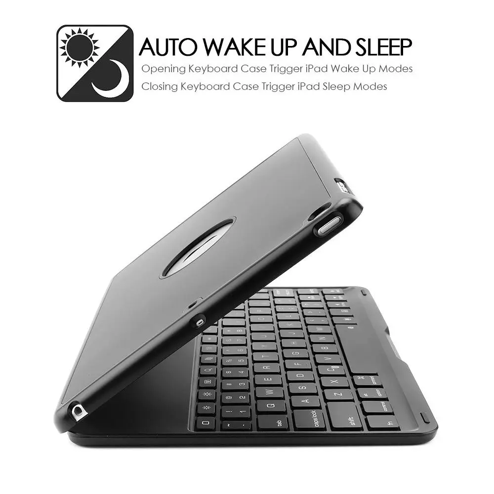 Тонкий беспроводной Bluetooth клавиатура чехол для нового iPad защитный ABS чехол для Apple iPad 9,7(A1822/A1823