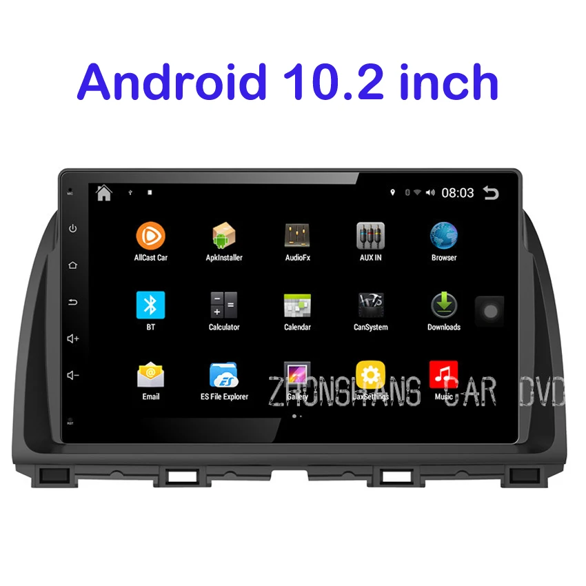 Четырехъядерных процессоров 1024 x 600 android-авторадио GPS для Mazda CX-5 2013 2014 cd dvd с Bluetooth Wifi