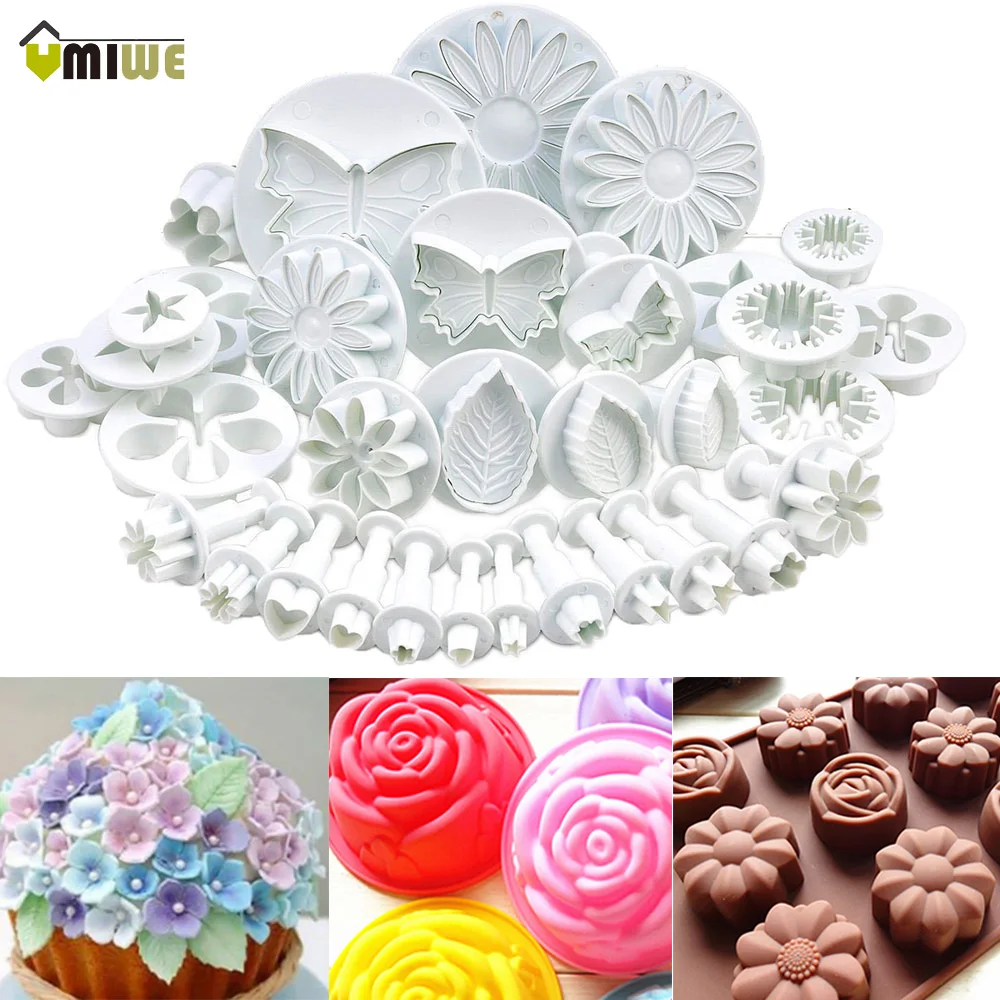 Umiwe 33 шт./компл. Еда Класс Пластик торта желе конфеты мусс марципан Fondant(сахарная) торт Kuchen пресс-формы для выпечки набор инструментов
