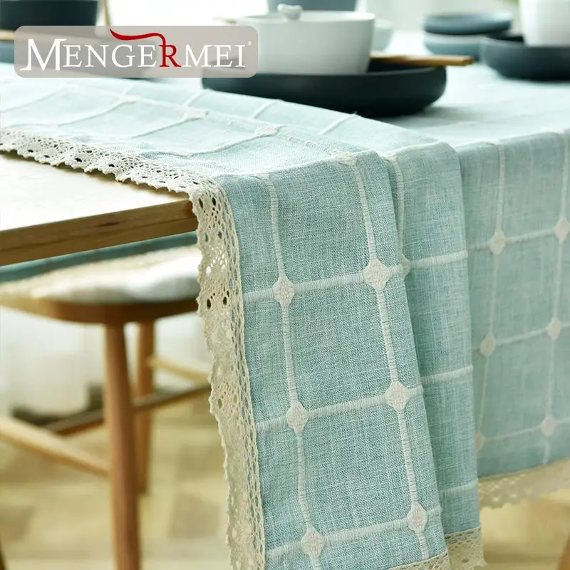 Клетчатая скатерть Водонепроницаемая маслостойкая для наружной столовой с