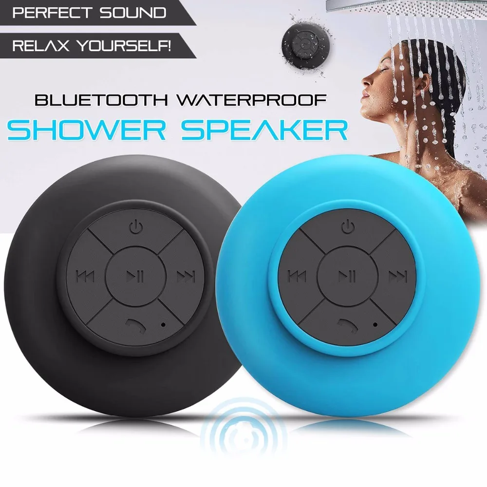 Водонепроницаемая Bluetooth-Колонка SOONHUA с присоской сабвуфер душевая колонка