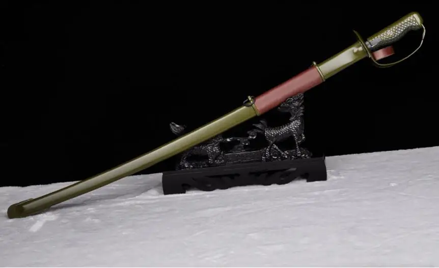 Военный китайский армейский тип 65 Сабля кавалерийская Sword Top Sharp лезвие из