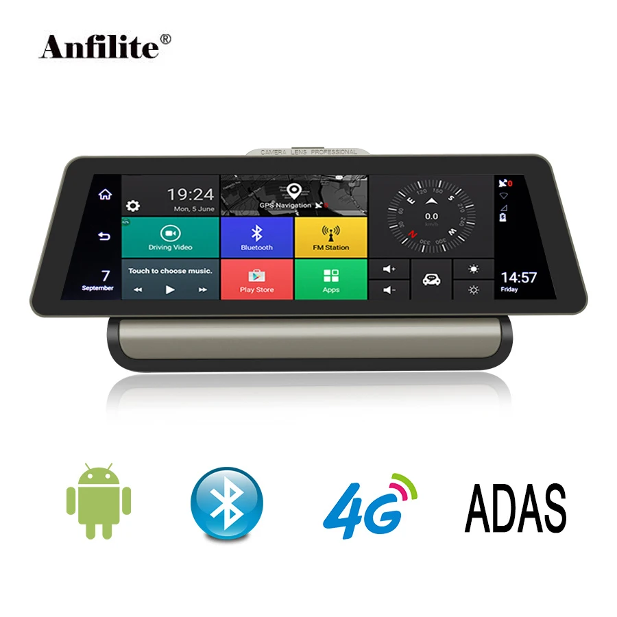 A930 4G ADAS Автомобильный видеорегистратор Камера 10 &quotAndroid поток медиа зеркало