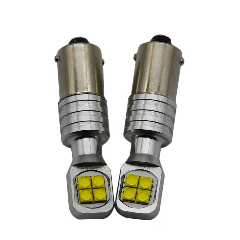 2 x BA9S T4W BAX9S H6W BAY9S H21W XBD чипы авто светодиодный Замена лампы для автомобиля индикатор сигнала поворота светильник янтарного стекла 12V 24V