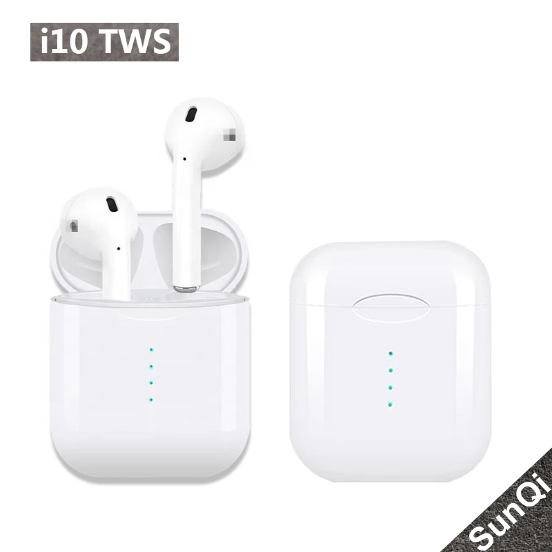 SunQi i10 tws Wireless Bluetooth 5.0 Earphones Touch control Earbuds airdots Head phones For IPhone Xiaomi Mobile Android Phones |