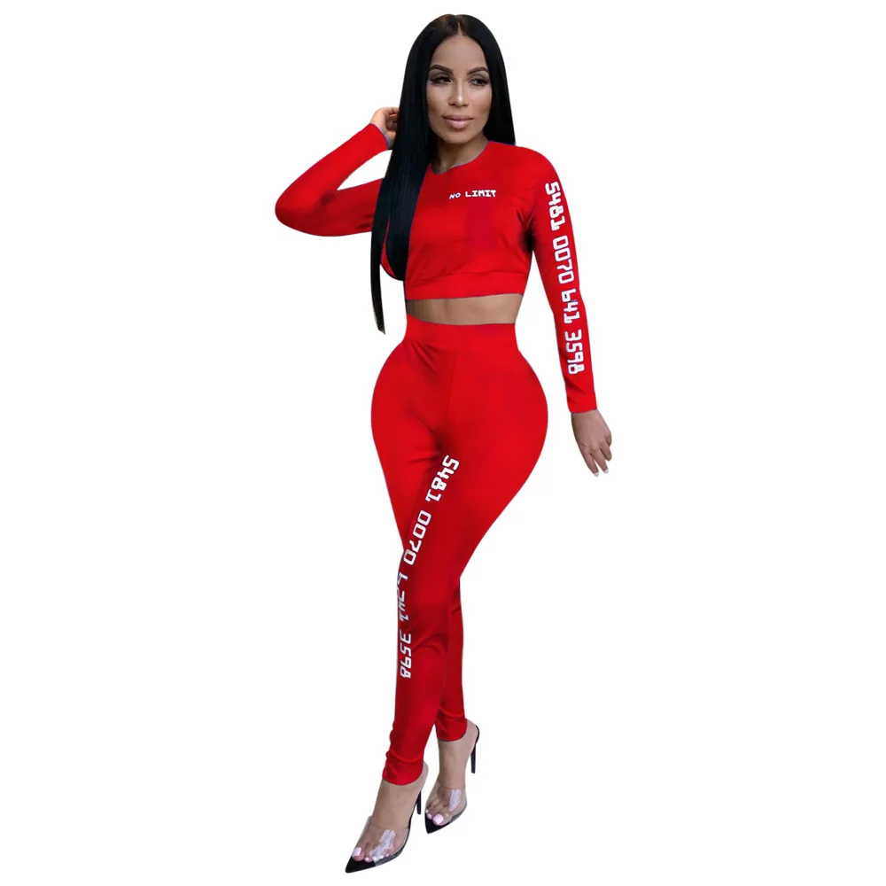 Sexy offset print suit for new 2019 casual pencil pants top | Тематическая одежда и униформа