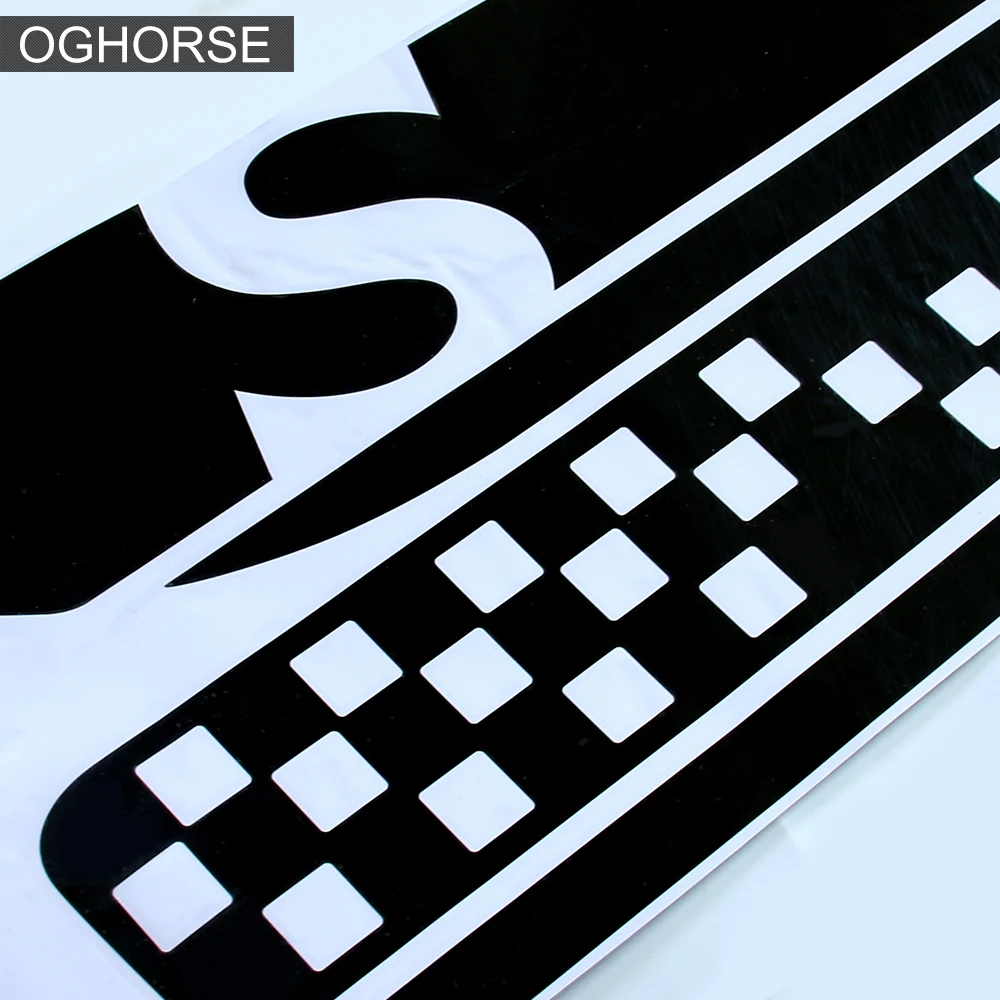 Автомобильный Стайлинг 2 шт. наклейка на дверь боковую полоску юбку гоночная