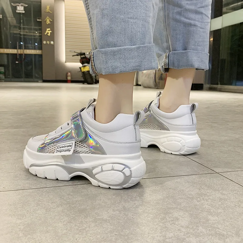 Новинка весны в Корейском стиле женская повседневная обувь толстая подошва