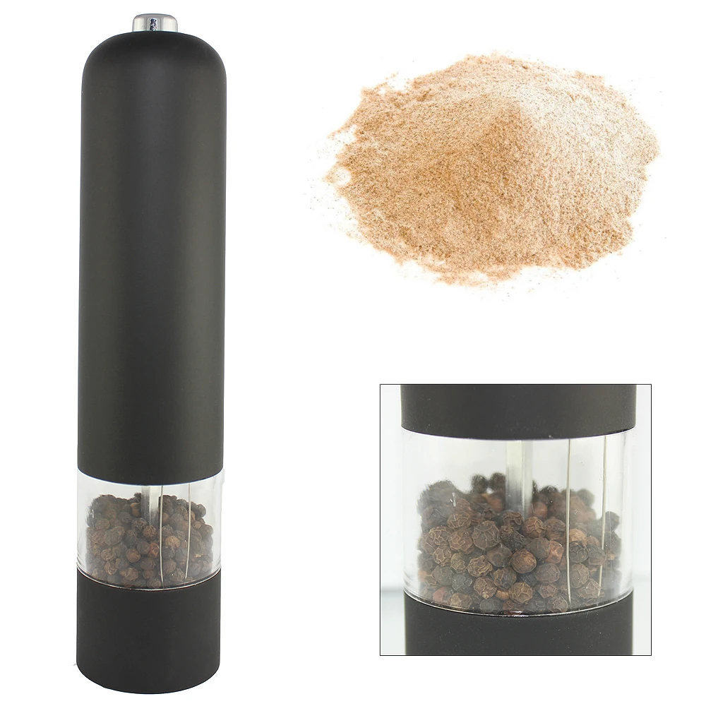 

New Design Electric Salt Pepper Mill Spice Grinder Muller Kitchen Tool with LED Light for Milling Pepper/Corn/Mustard