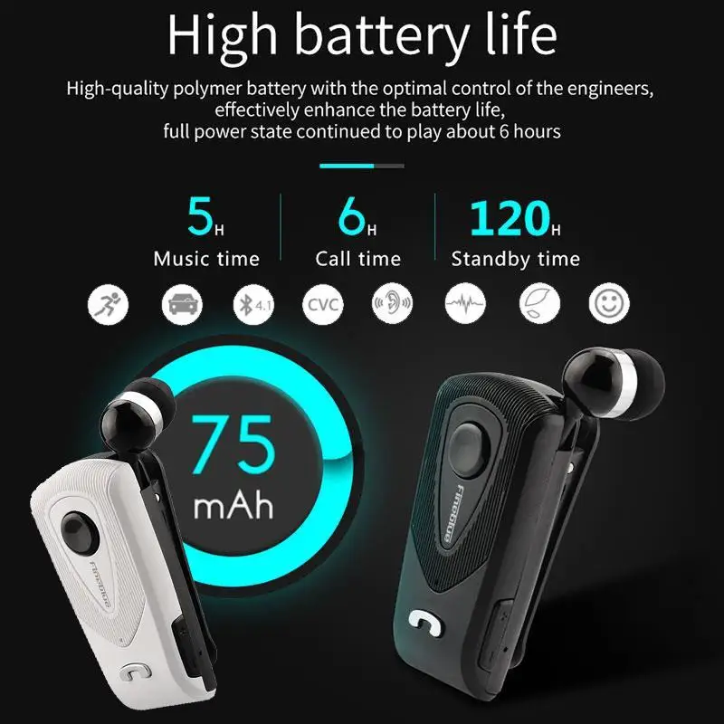 Новая Оригинальная Беспроводная Bluetooth гарнитура FineBlue F930 Handsfree стереонаушники