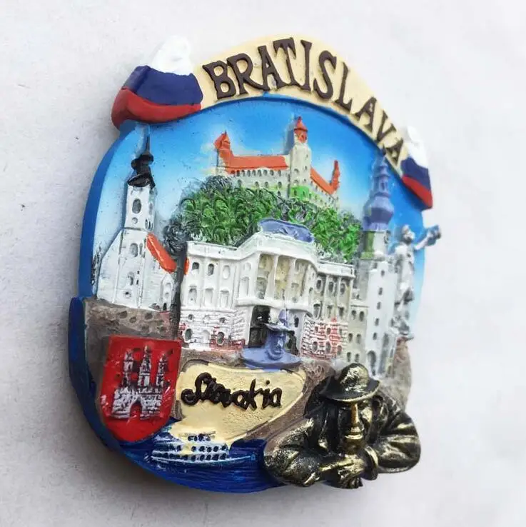 3D Bratislava путешествия туристические сувениры холодильник магниты на холодильник домашний декор