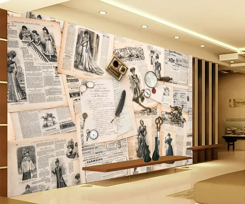 Европейская Настенная роспись винтажные фотообои пользовательские 3D обои