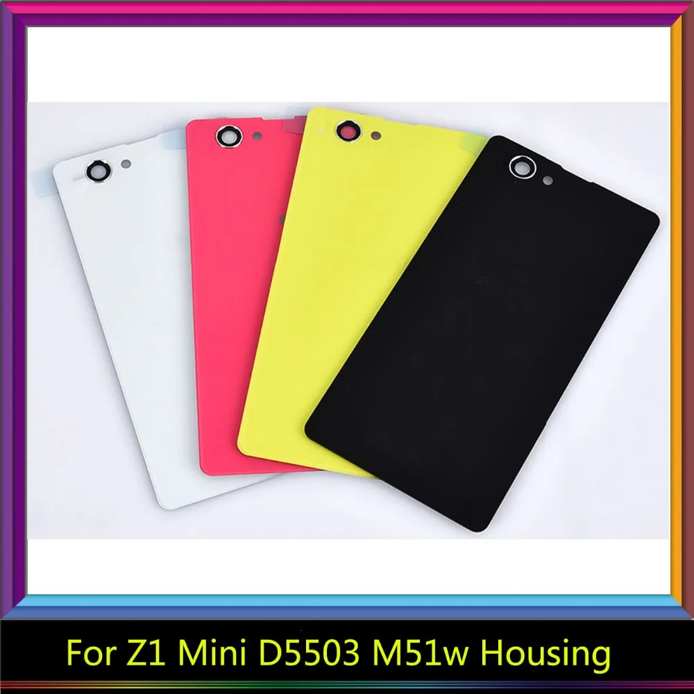 Высокое качество для Sony Xperia Z1 Compact Mini D5503 M51w Корпус Крышка аккумулятора задняя