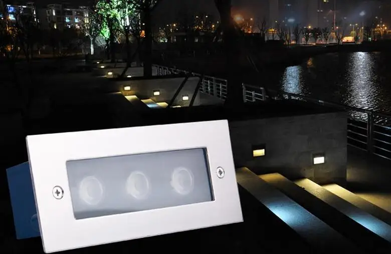 

Free shipping 3x2W LED underground light, waterproof LED ground lamps LED buried light skirting DHL FREE shipping