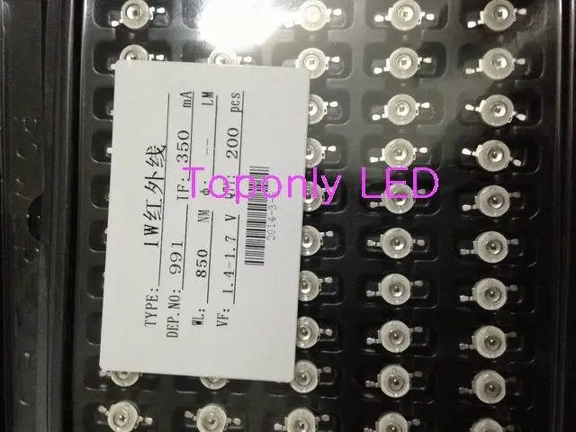 Кристаллы Epistar высокой мощности 1 Вт 850 нм светодиодные ИК излучающие диоды