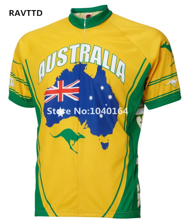 Австралия Велоспорт Джерси по миру Майки Для мужчин короткий рукав велосипед