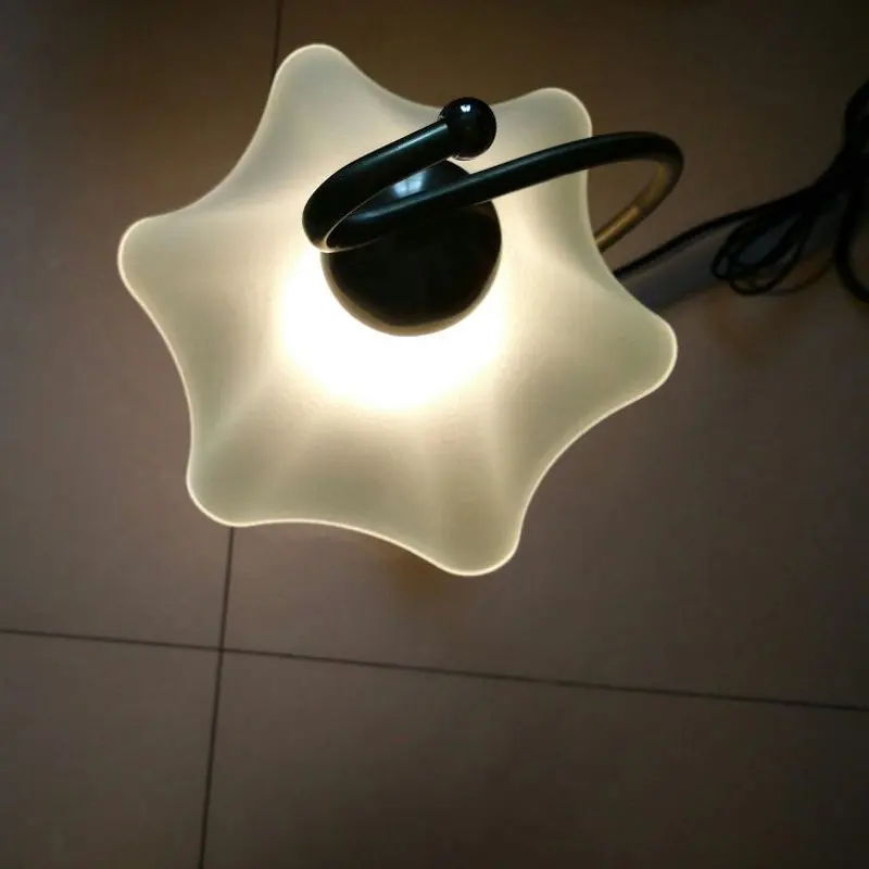 Настольные лампы для кабинета бронзовые винтажные стеклянные осветительные